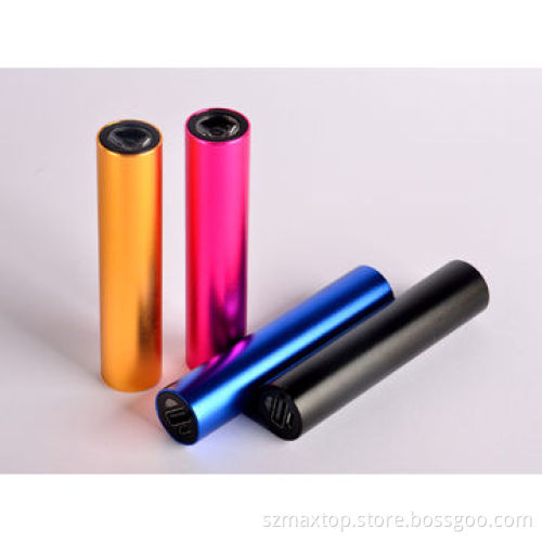 external portable charger power bank with aluminum housing and LED flashlightNew